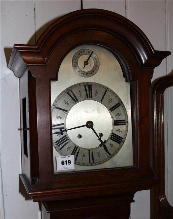 Edwardian mahogany grandmother clock, H.5ft 6in.(-)